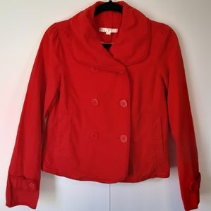 LOFT Ann Taylor Red jacket XS